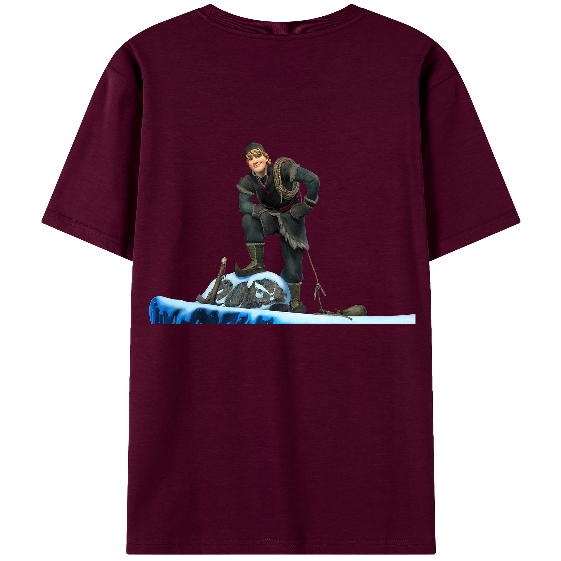 （画像用） アナと雪の女王 アンナ エルサ Frozen Anna Elsa レディース半袖Tシャツ(バックプリント)